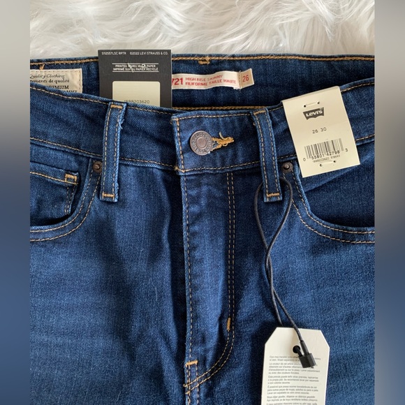 Levi's High Rise Women's Jeans - Dark Blue - Picture 1 of 7